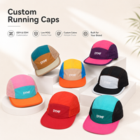 Gorras de Campamento Personalizadas Ajustables de Cinco Paneles de Nailon, Plegables, Sin Estructura, con Orificios Cortados con Láser, Protección Solar, Gorras Deportivas para Correr