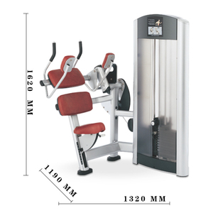 Nhà máy trực tiếp thương mại tập thể dục bụng Crunch máy với 160kg trọng lượng Stack pin nạp lõi cơ bắp đào tạo thiết bị tập thể dục - Product Image 2