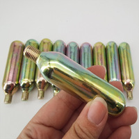 Bouteille de gaz CO2 filetée en acier de qualité alimentaire 16g, 18 bars, certifiée ISO, pour usage médical (acétylène)