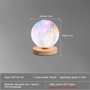 Bán Buôn Bầu Trời Đầy Sao Ánh Sáng Ban Đêm Bảng Đèn Thủy Tinh Mặt Trăng Đèn Cho Phòng Ngủ Cạnh Giường Ngủ Trẻ em' Phòng - Product Image 6