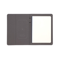 Carnet de charge sans fil en tissu A5 avec Powerbank Papeterie Gratitude Manifestation Journal pour cadeaux Reliure à feuilles mobiles