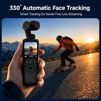 Caméra de vlogging 4K 75MP avec objectif rotatif à 330°, WiFi, écran tactile de 1,72 pouces, suivi du visage