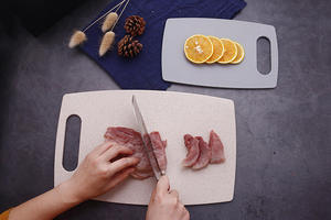 Wheat Straw Chopping Blocks 3 Pieces <strong>Customized</strong> Color PP Heat Resistant Kitchen Cutting <strong>Board</strong> with Holder Easy to Clean - Product Image 3