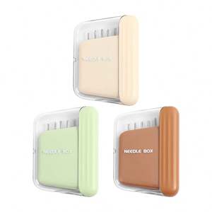 Portable Simple Durable Magnetic Needle <b>Storage</b> <b>Box</b> with Pin Holder Sewing Accessory for Hand Sewing and Embroidery - Product Image 5