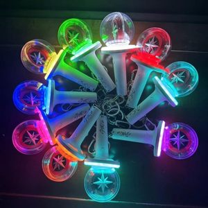 Nouveaux porte-clés LED lumineux durables en acrylique double face imprimés UV 4 couleurs pour groupes Kpop, 3-6 cm, pendentifs créatifs pour sacs - Product Image 4