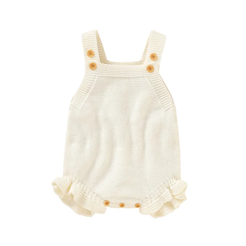 Mimixiong Baby Romper Knitted Newborn Baby Girl Clothes Solid Color Sleeveless Toddler Boy Romper Cool Summer Kids Clothing