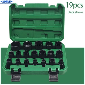 Jeu de douilles à chocs sans cliquet, embouts de 1/2 pouce, tailles métriques/SAE 8-32 mm, en acier CR-V, pour mécaniciens et bricolage - Product Image 3