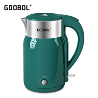 Bouilloire électrique sans fil en acier inoxydable de 1,8 L avec base rotative à 360 degrés