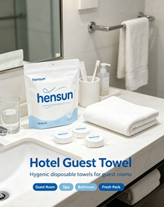 Toalla de Baño Desechable Comprimida Hensun, Grande, Suave, de Secado Rápido, para Viajes, Hotel, Uso Doméstico, Paquete Individual - Product Image 3