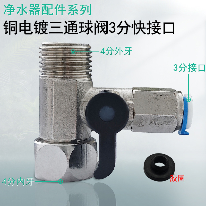 Connecteur rapide 3 points cuivré 116g