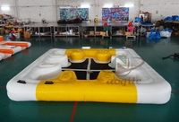 Île flottante gonflable géante pour 8 personnes, certifiée CE, en PVC, pour usage résidentiel et commercial