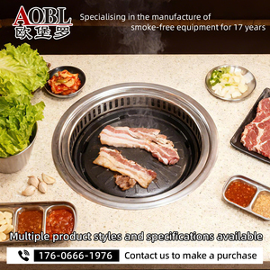 เตาปิ้งย่างไร้ควันแบบเกาหลีเชิงพาณิชย์ AOBL รับผลิตแบบ OEM ODM - Product Image 2