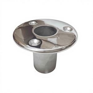 25mm Marine Hardware Accessories New 90-Degree Embedded Flange <b>Seat</b> Deck Tube <b>Seat</b> Railing Handrail Fixing Base for <b>Boats</b> - Product Image 3