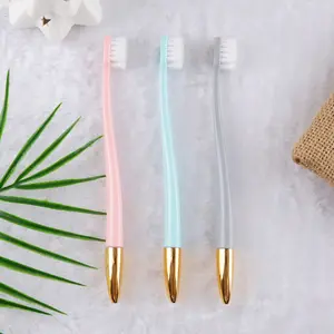 Toothbrush Fairshaped Handle Big Square Head Tooth Whitening Home Use Luxury Adult Toothbrush