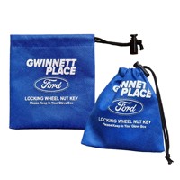 Pochette à cordon personnalisable avec logo pour fournitures d'atelier automobile, avec cordon à ressort, sac de rangement pour clés de roue de voiture