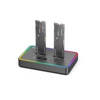 Base Multifunzionale per Dischi Rigidi SATA Dual Disk 2.5/3.5 Adatta per Dischi Rigidi Esterni