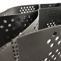 Géocell en plastique HDPE texturé et perforé, prix fabricant, grille de gravier, géocell pour la construction routière