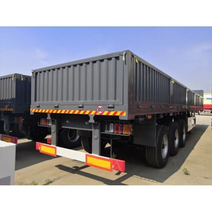 Semi-<span class=keywords><strong>remorque</strong></span> utilitaire à 3 essieux avec ridelles latérales pour le transport de marchandises en vrac, semi-<span class=keywords><strong>remorque</strong></span> à ridelles latérales avec panneaux - Product Image 1