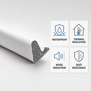 Joint d'étanchéité en PU souple pour portes et fenêtres, <span class=keywords><strong>mousse</strong></span> de polyuréthane, joint d'étanchéité pour interstice de cadre, fourni par l'usine - Product Image 2