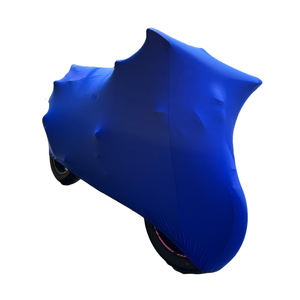 Housse de moto personnalisée en spandex hautement élastique, flexible, douce et extensible, housse anti-poussière pour moto d'intérieur - Product Image 6