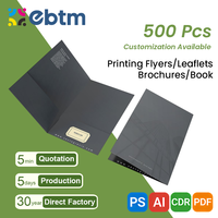 Porte-documents personnalisé à 2 poches, finition mate de luxe, papier couché A4/A5, pochette pour dossiers, couverture rigide, porte-documents en carton gaufré
