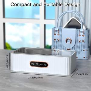 Nettoyeur de lunettes portable professionnel 400 ml avec minuterie pour lunettes, montres et prothèses dentaires - Product Image 2