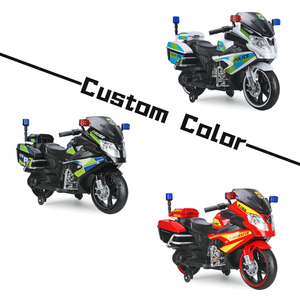 Motocicleta de <span class=keywords><strong>Policía</strong></span> para Niños a Batería, Juguete Montable con Ruedas de Entrenamiento, Juego al Aire Libre para Niños - Product Image 2