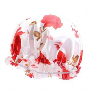 Wholesale Adults Turban Elastic Adjustable Night Sleep Hat Image Style Satin Silky Unisex Hair Bonnet Head <b>Wrap</b> Floral Pattern - Product Image 3