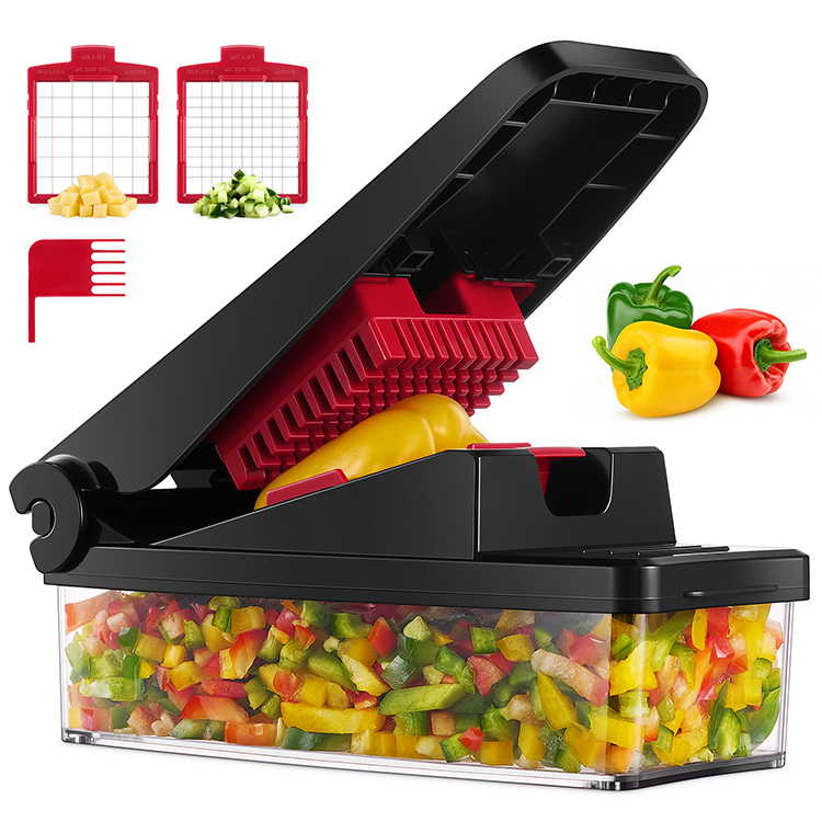 Efficient All-In-One Durable Stainless Steel Vegetable Slicer Dicer Multi-functional Professional Kitchen Food Chopper For Brand