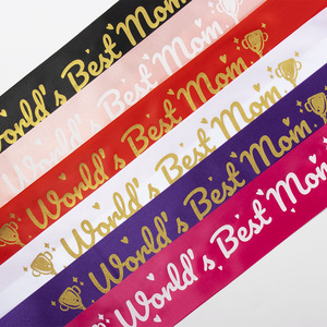 Feliz Día de la Madre, la Mejor Mamá del Mundo, Banda Colorida para Revelación de Género de Bebé, Artículos para Fiestas, Bandas para Futura Mamá, Regalo para el Día de la Madre - Product Image 2