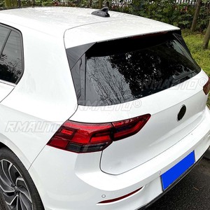 Rear for VW GOLF 8 MK8 MK VIII 2020-2021 <b>Window</b> Side Spoiler Canard Splitter Glossy Black Car Exterior Tail Wing <b>Cover</b> Trim Lip - Product Image 1
