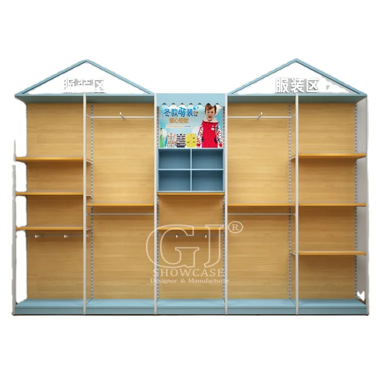 Espositori autoportanti giocattoli per bambini scaffali in legno Rack per negozi per bambini decorazione di mobili personalizzati