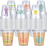 Gobelets jetables en plastique PET transparent de 16 oz, écologiques, à paroi simple, pour café, desserts et boissons, avec couvercles, personnalisables avec logo sur mesure