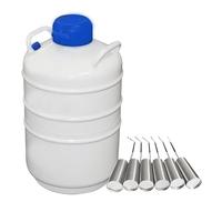 Réservoir vertical portable d'azote liquide de 10 L avec moteur pour la conservation du sperme du bétail et l'insémination artificielle