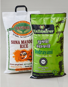 <b>Large</b> Capacity <b>Plastic</b> Rice <b>Bags</b> Heavy Duty Woven PP Packaging Sacks for Moisture Resistant Rice Storage Food Grain Transport - Product Image 2