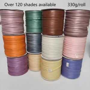 600m 330g nhiều màu mới Crochet tay đan 3cm <span class=keywords><strong>PP</strong></span> Raffia sợi nhuộm mô hình dây tóc dệt có độ bền cao chủ đề - Product Image 2