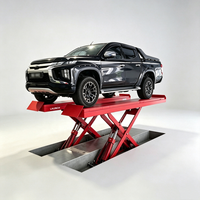 LAUNCH TLT840WA Pont élévateur à ciseaux hydraulique de 4 tonnes pour alignement de roues encastré au sol pour garage