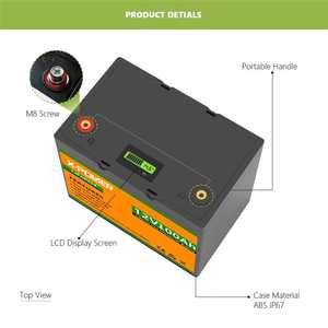 Baterai Lithium Ion 100ah Lifepo4 Pack Baterai 12V Stok Eropa 12V 100Ah Baterai Lifepo4 - Product Image 3
