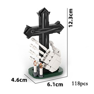 Set de 12 Mini Bloques de Construcción de Plástico para Halloween, Montessori, DIY, para Armar, con Diseño de Calabaza, Fantasma, Murciélago y Lápida - Product Image 5