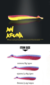 Supercontinent เหยื่อตกปลา5ซม. 8ซม. 9.5ซม. 11ซม. awaruna เหยื่อล่อนุ่มเหยื่อเทียมเหยื่อล่อสำหรับล่าหอก - Product Image 2