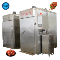 Four industriel à fumage de viande, machine à fumer automatique pour saucisses, bacon, jambon, poisson, avec fonction de cuisson et de séchage