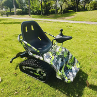 Leduole LT-2 Véhicule électrique tout-terrain pour enfants, petit char à quatre roues, jouet de divertissement pour aire de jeux, en fibre de verre, pour l'extérieur