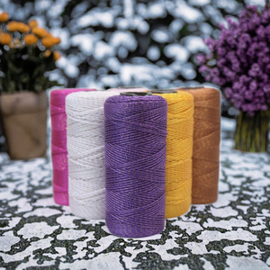 Chất Lượng Cao Lanh Polypropylene Sợi Mới Sợi Bán Buôn Cho Tay Đan Mũ Phẳng Nhuộm PP Sợi - Product Image 2