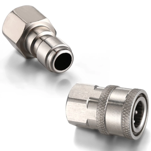 MAXIWORLD Connettori Rapidi in Acciaio Inox Maschio e Femmina per Idropulitrici con Adattatori e Raccordi - Product Image 3