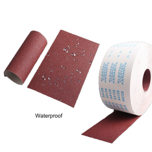 Tay chà nhám công cụ mài mòn tay-xé vải màu đỏ cát giấy cuộn cho đồ gỗ đánh bóng kim loại Mài ô tô đánh bóng - Product Image 4