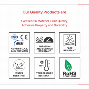 Etiqueta Adhesiva de Advertencia de Riesgo de Calor para Maquinaria Industrial, Etiqueta de Seguridad Mate Resistente al Calor, Señal de Precaución para Equipos Industriales - Product Image 5