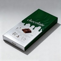Boîte de chocolat de luxe avec logo personnalisé Boîte d'emballage de chocolat de Dubaï en feuille d'or Boîte de papier pour barre de chocolat