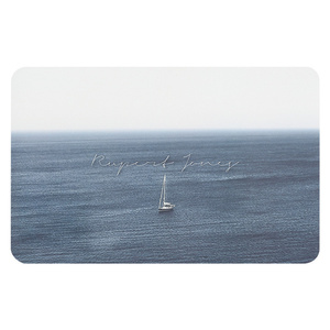 Tapis de bain en diatomite à motif carré personnalisé pas cher - Product Image 1