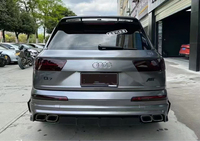 Pour Audi Q7 mises à niveau vers le nouveau pare-chocs de voiture en Fiber de carbone garde-boue roue sourcil diffuseur arrière becquet Kit de carrosserie de haute qualité