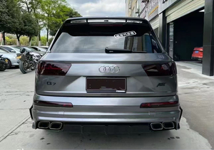 Para <span class=keywords><strong>Audi</strong></span> Q7 Upgrades para Nova Fibra De Carbono Carro Pára-lama Roda Brow Difusor Traseiro Spoiler Alta Qualidade Body Kit - Product Image 6